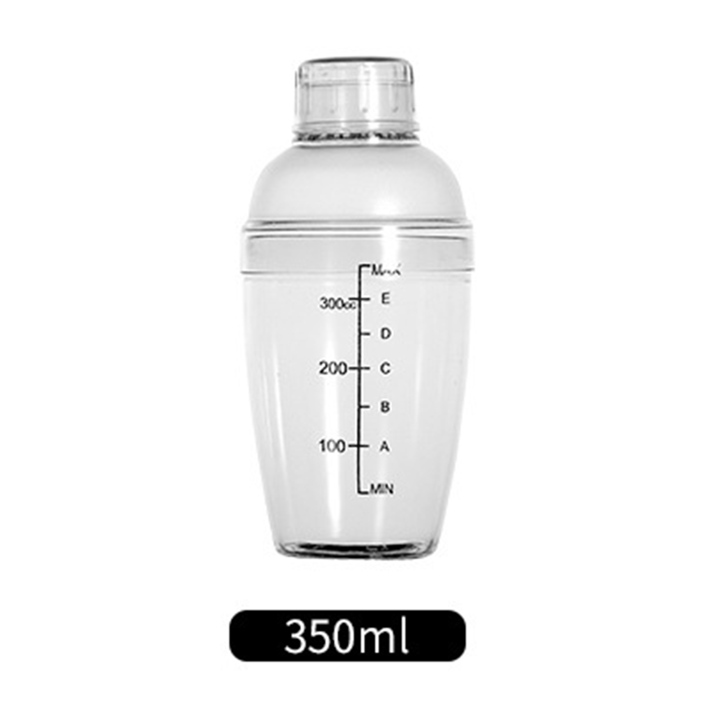 350ml Transparent Cocktail Shaker With Scale2