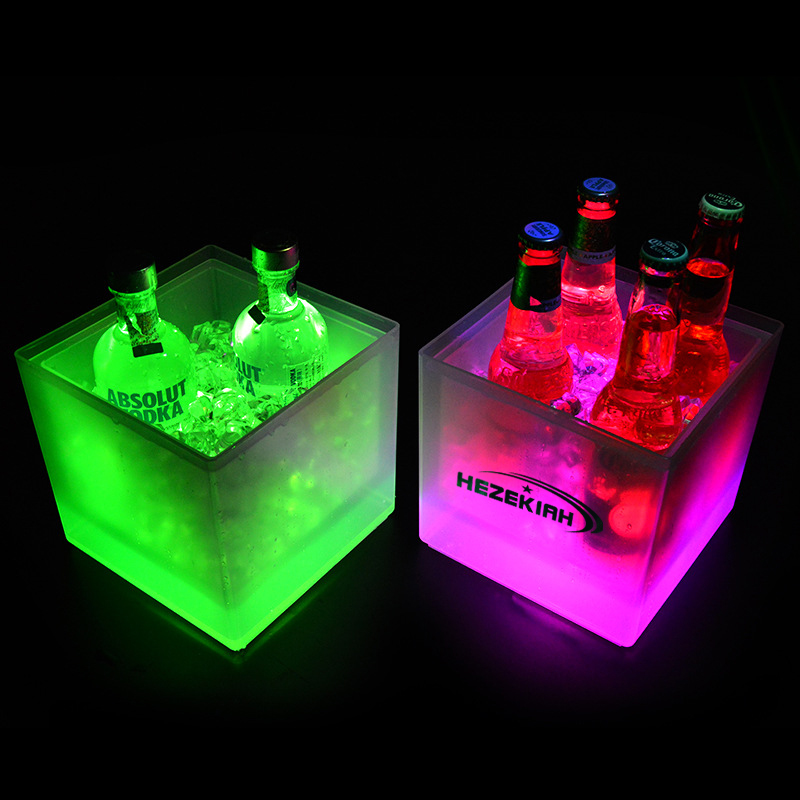 Eiskübel, LED, wasserdicht, 3,5 l, 7 Farben