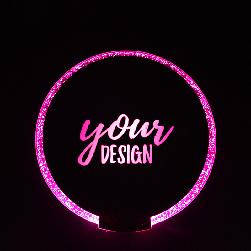 Round LED Luminous Coaster1