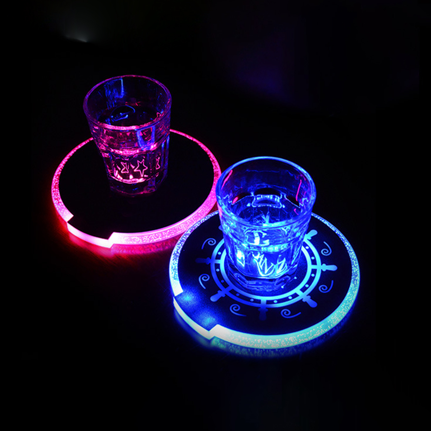 Round LED Luminous Coaster2