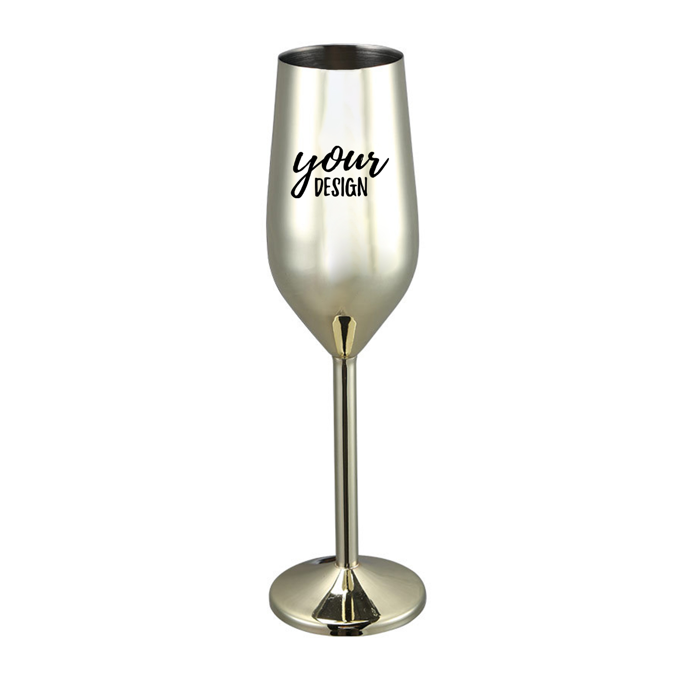 9 oz. Stainless Steel Champagne Glass1