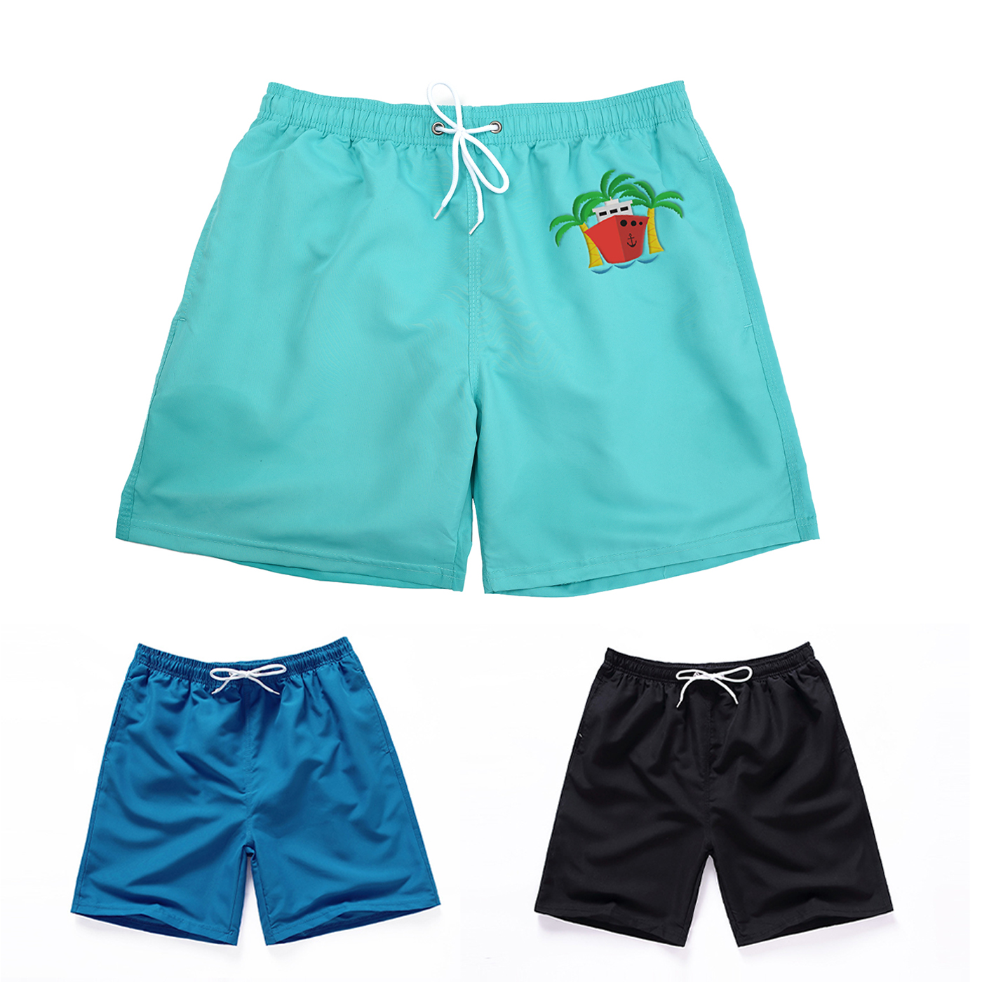 Men's Quick Dry Swim Trunks With Mesh Lining