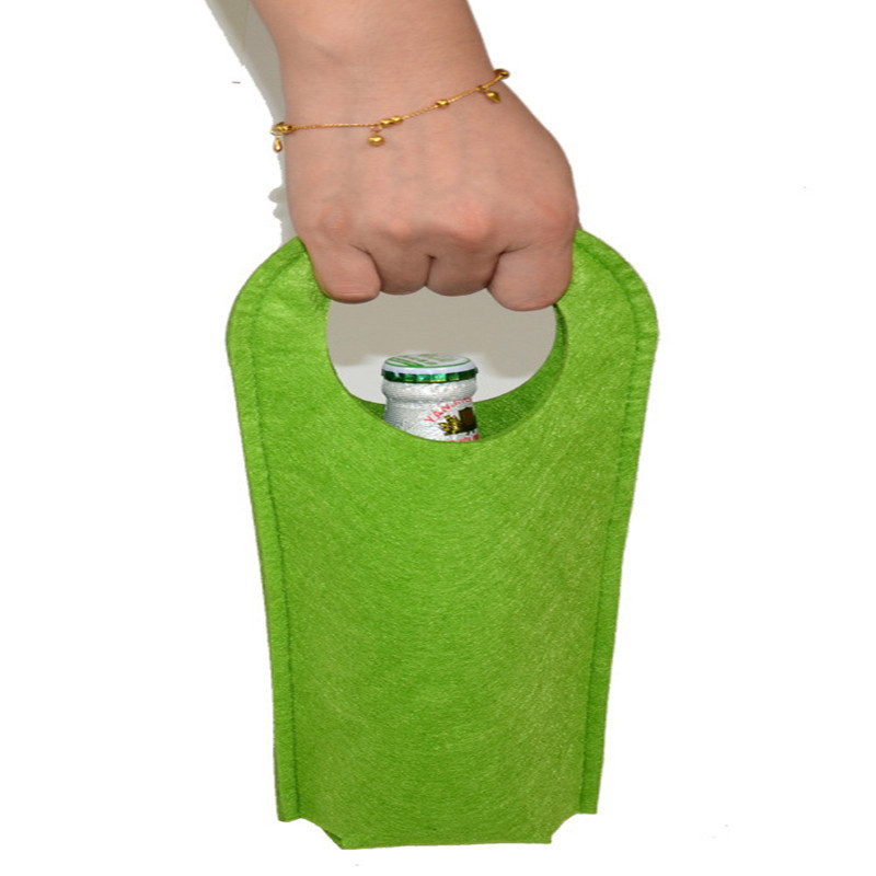 Custom Printed Felt Wine Bottle Bags  2