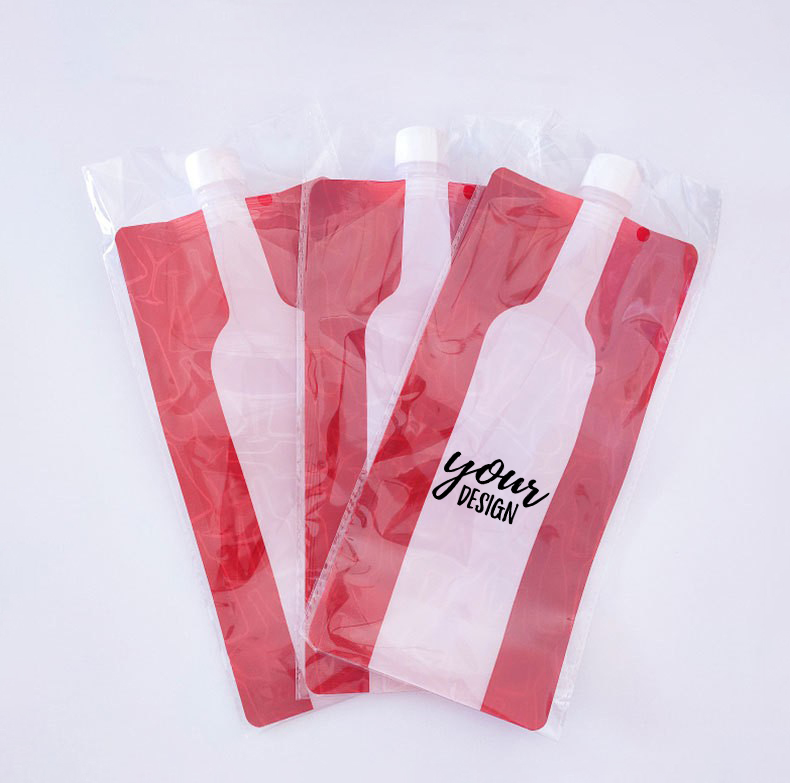 25 oz. Foldable Plastic Wine Bag1