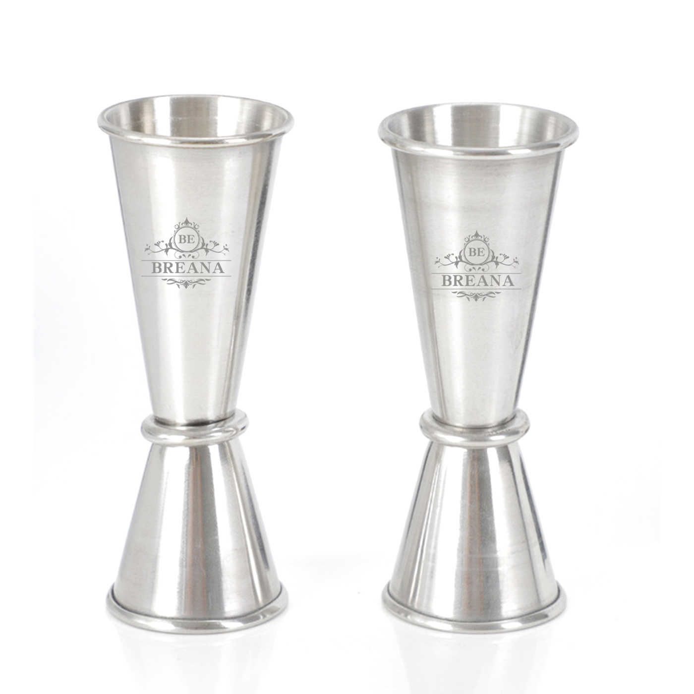 Cocktail-Doppelmessbecher, Edelstahl