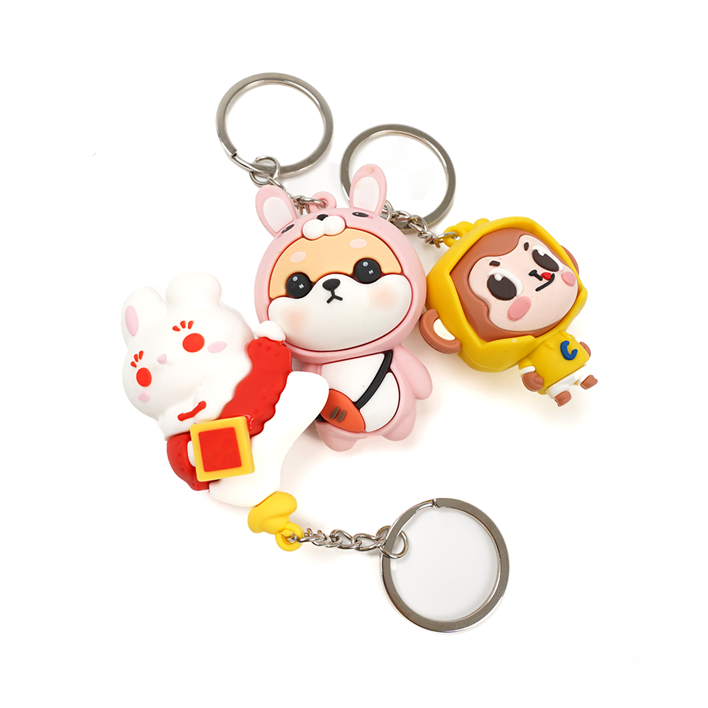 Shape Customizable 3D Soft Rubber Keychain1