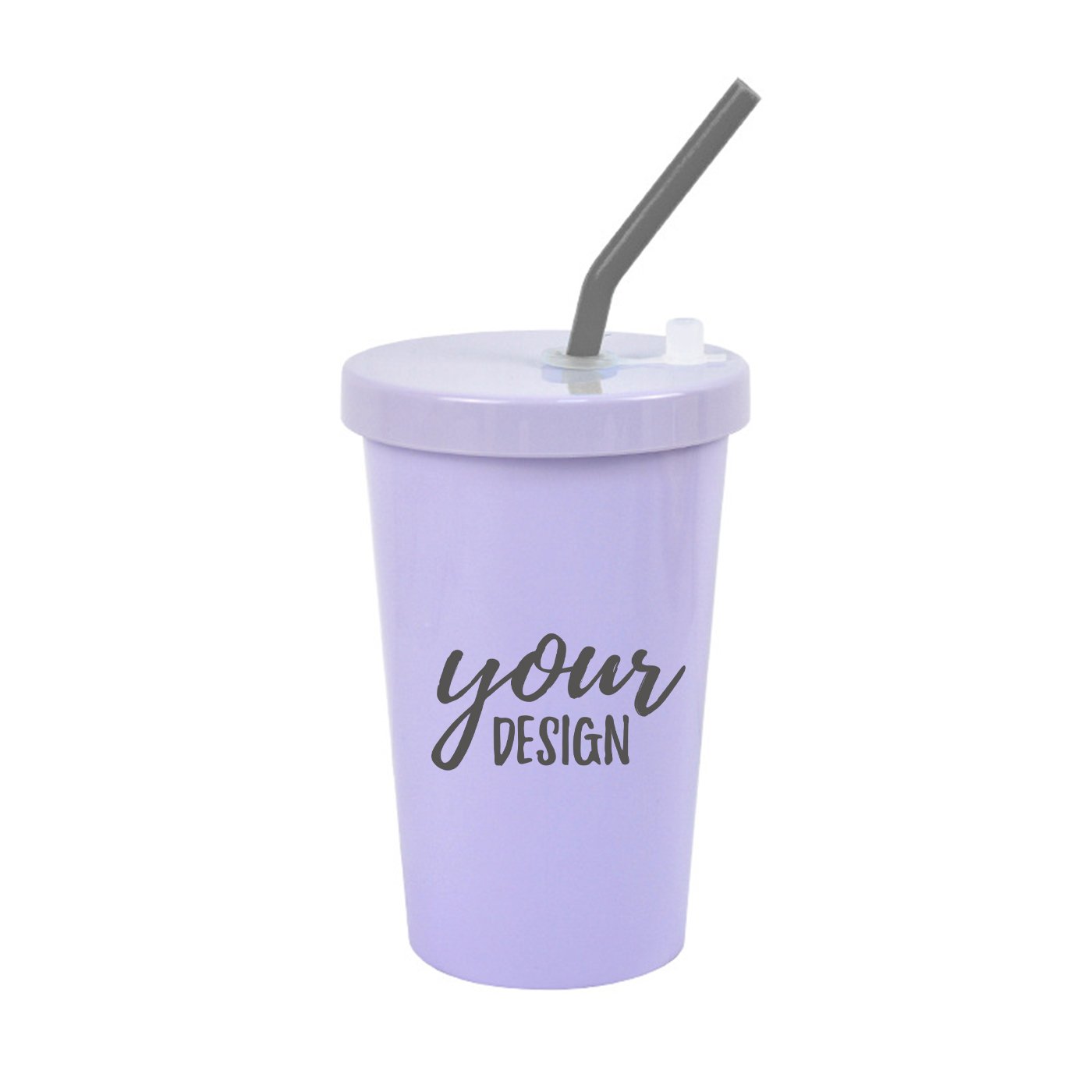 15 oz. PLA Coffee Cup With Silicone Straw1