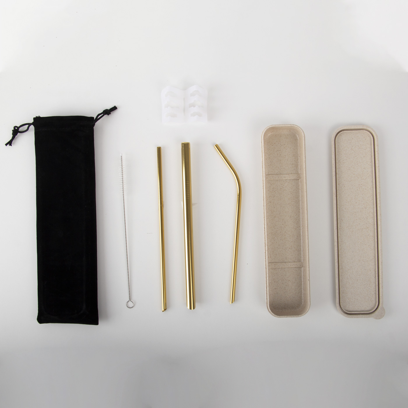 Reusable Metal Straw Set2