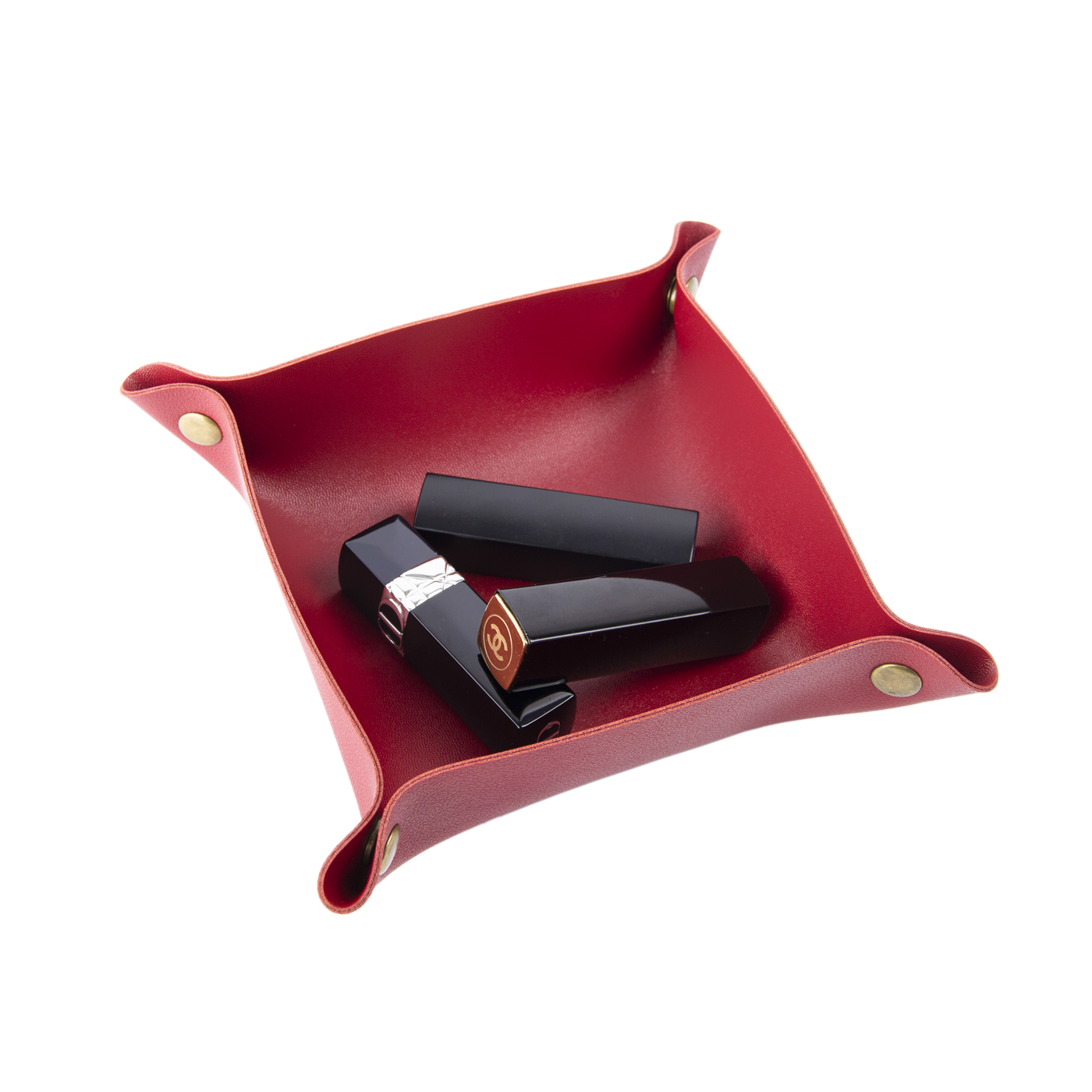 Foldable Leather Storage Tray2