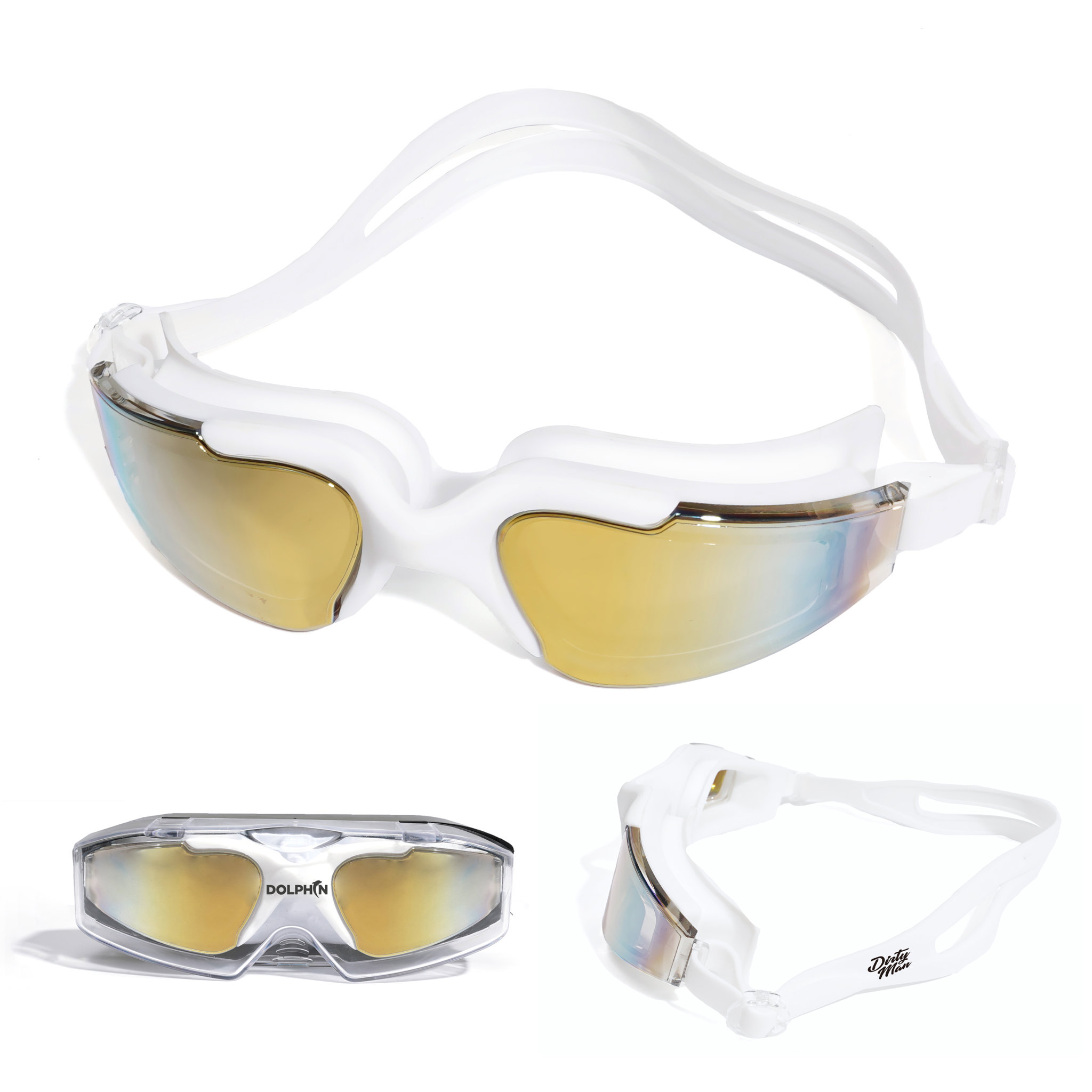 Galvanisierte Schwimmbrille