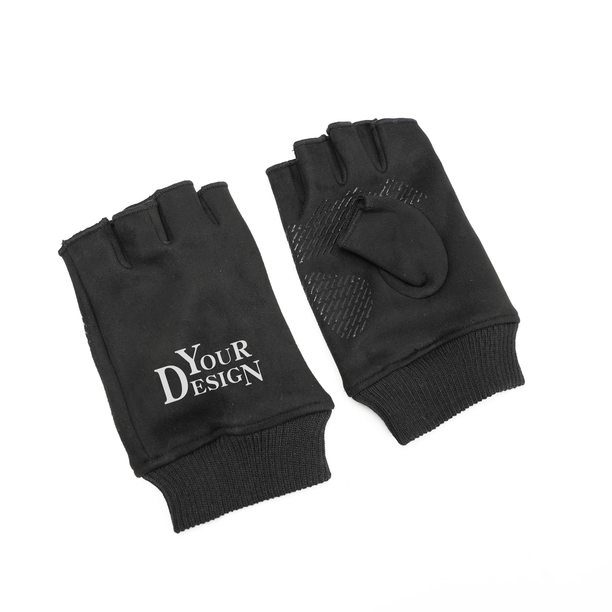 Sport Suede Fingerless Gloves1