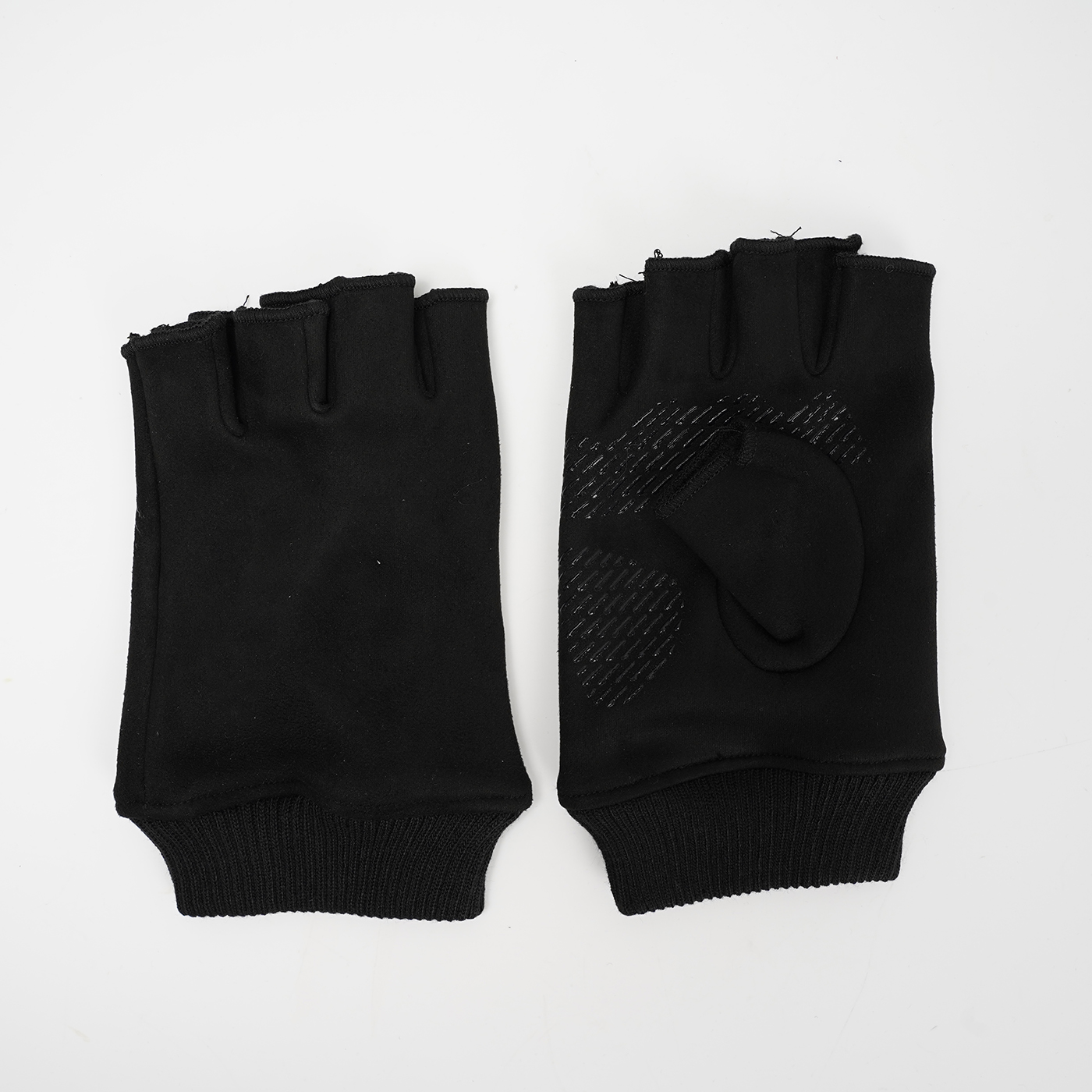 Sport Suede Fingerless Gloves4