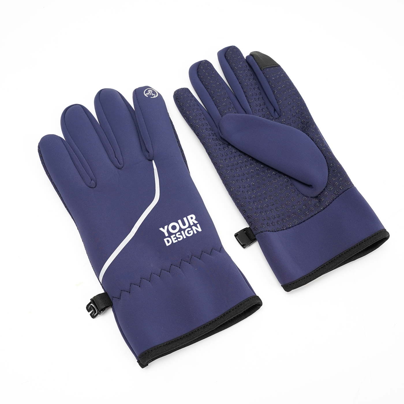 Winter Cycling Gloves With Reflective Strip