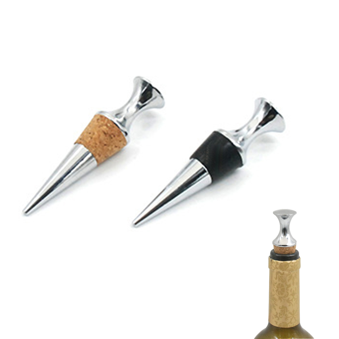 Flat Head Wine Bottle Stopper