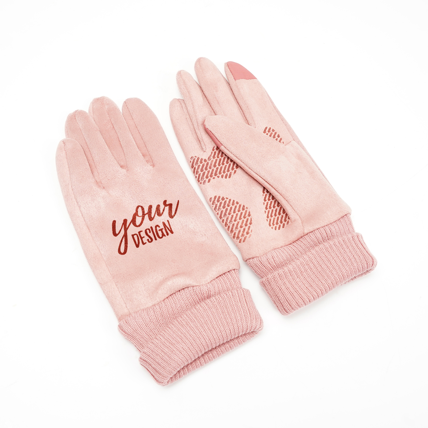 Suede Touch Screen Warm Gloves1