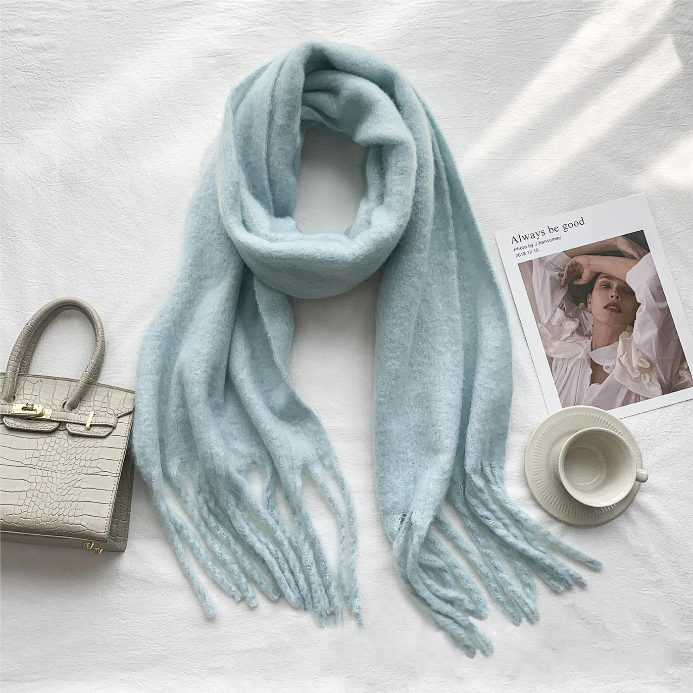 Tassel Wool Scarf2