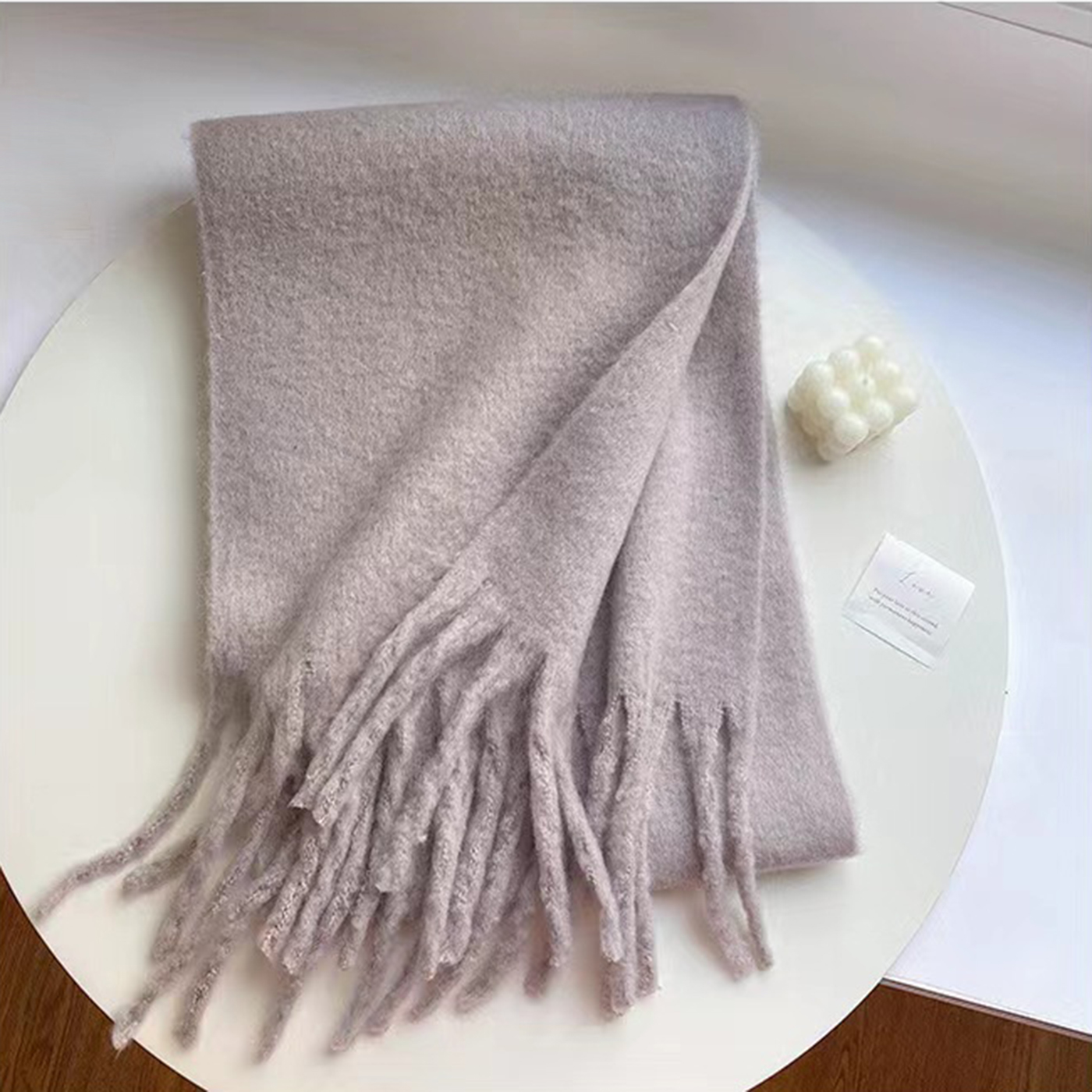 Tassel Wool Scarf3