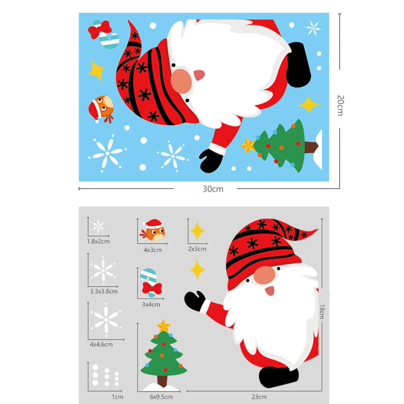 Reusable Christmas Window Stickers