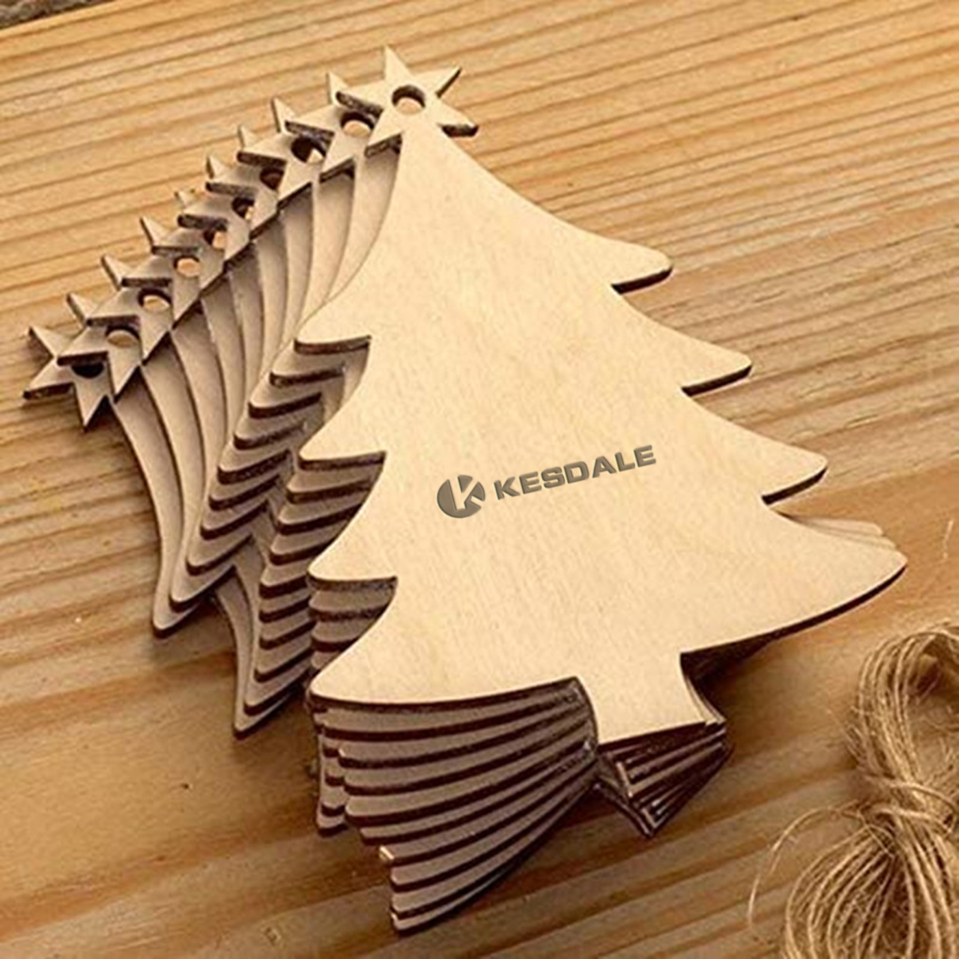 Personalized Wooden Christmas Hanging Ornaments