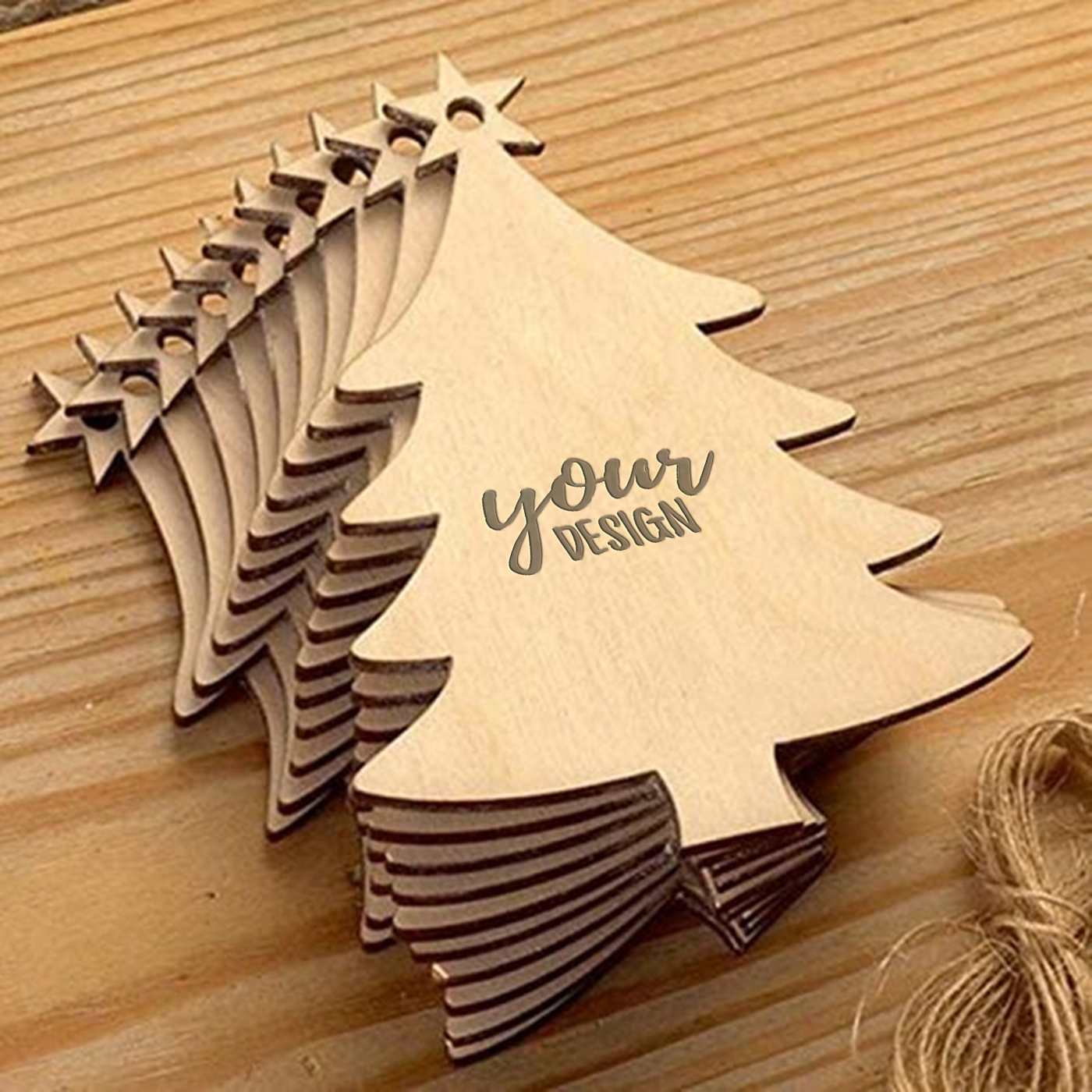 Custom Wooden Hanging Ornament1