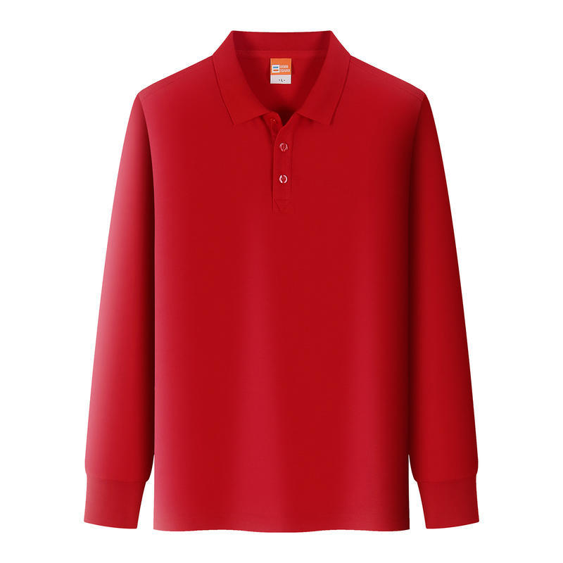 Long Sleeve Lapel Polo Shirt2