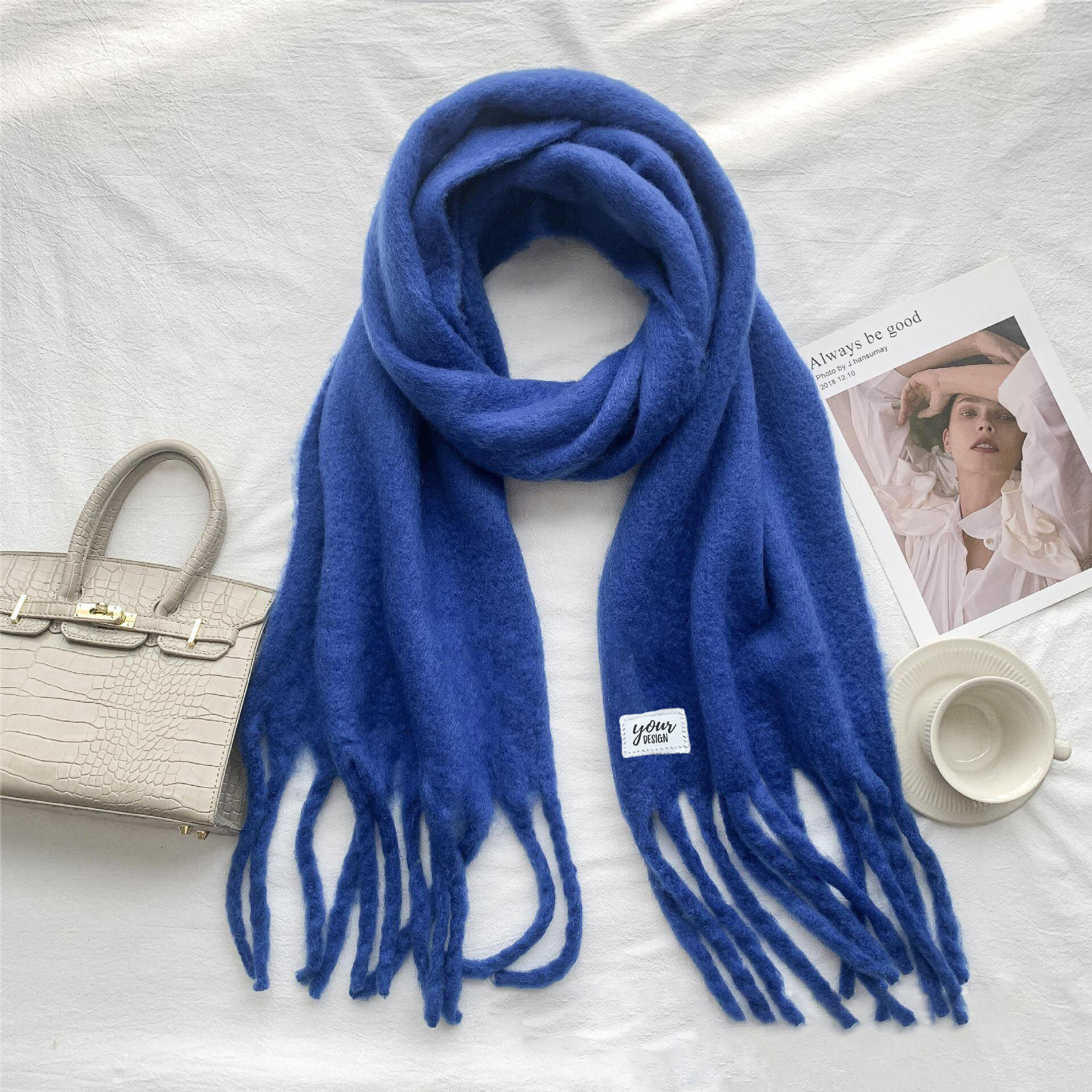 Tassel Wool Scarf1