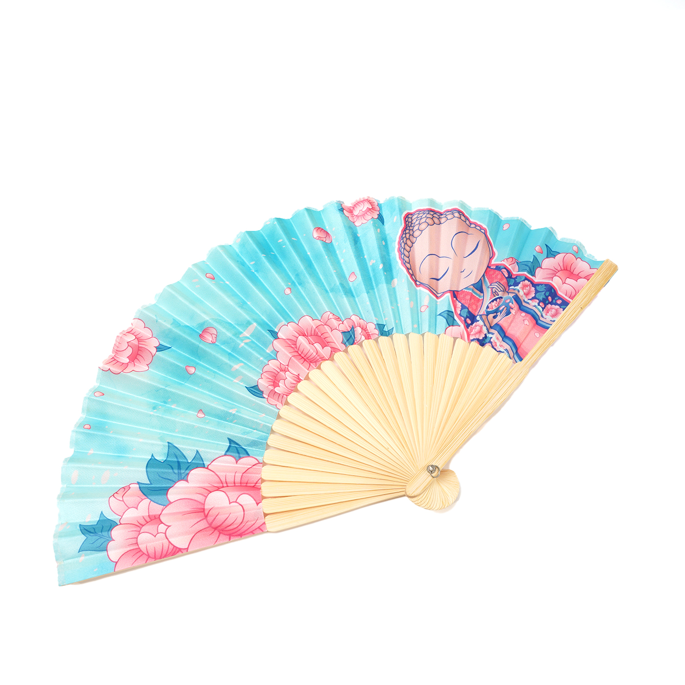 Cloth Bamboo Folding Fan1