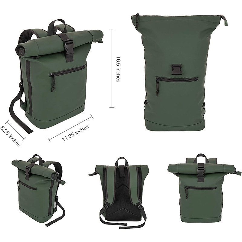 Roll Up Waterproof Laptop Backpack2