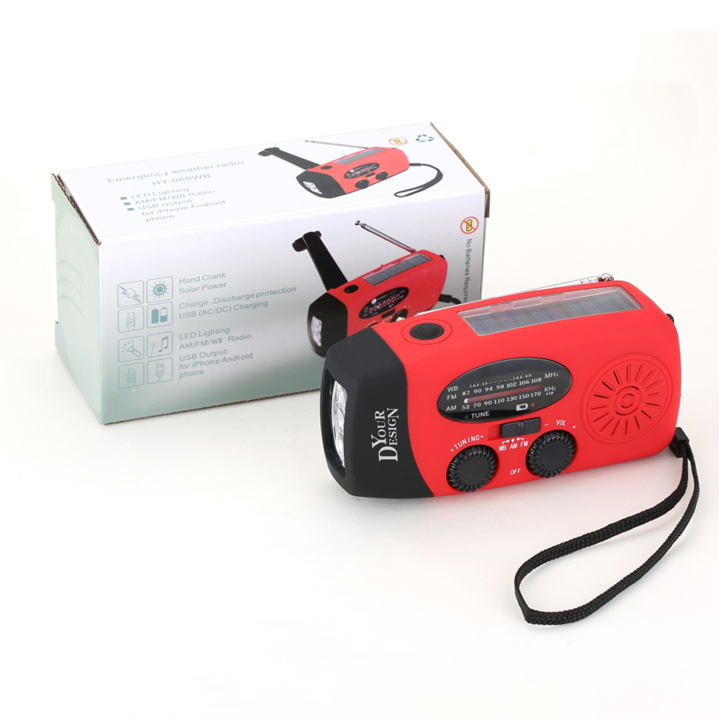 Emergency Solar Hand Crank Dynamo Radio2