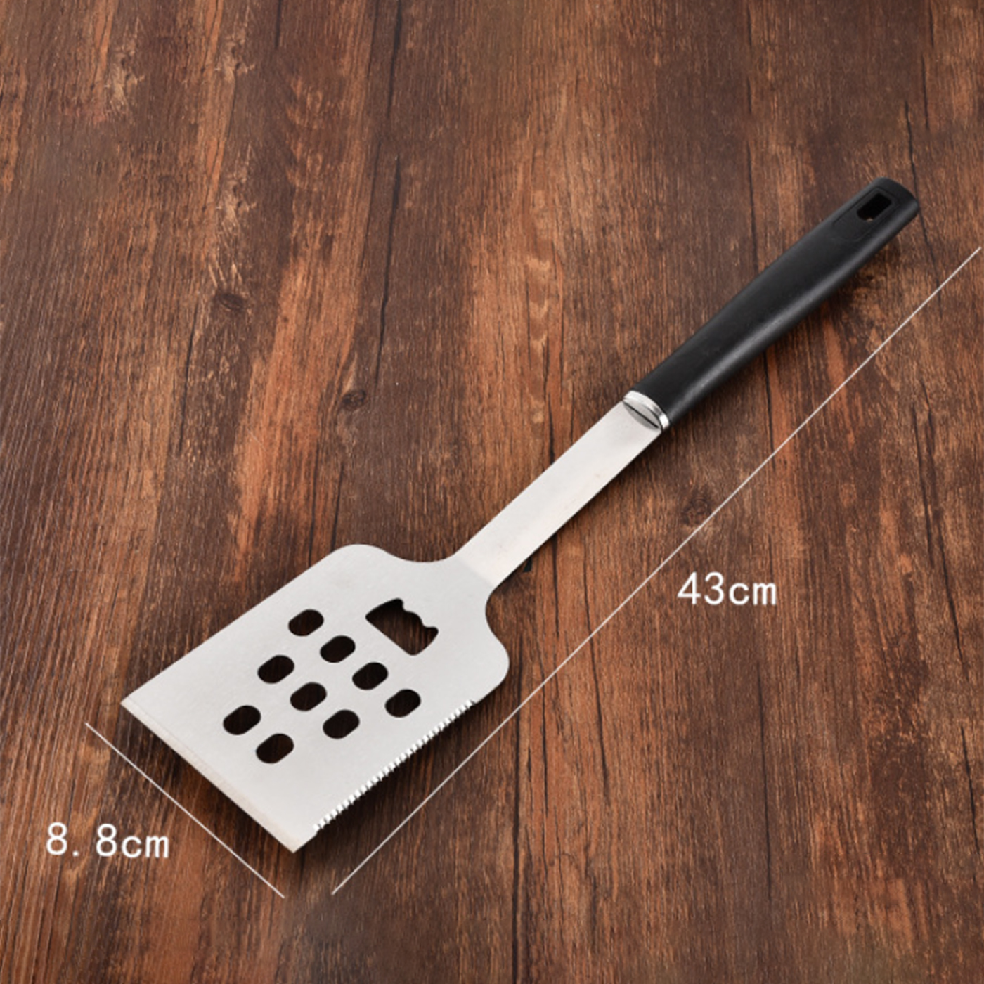 Hollow Stainless Steel BBQ Spatula3