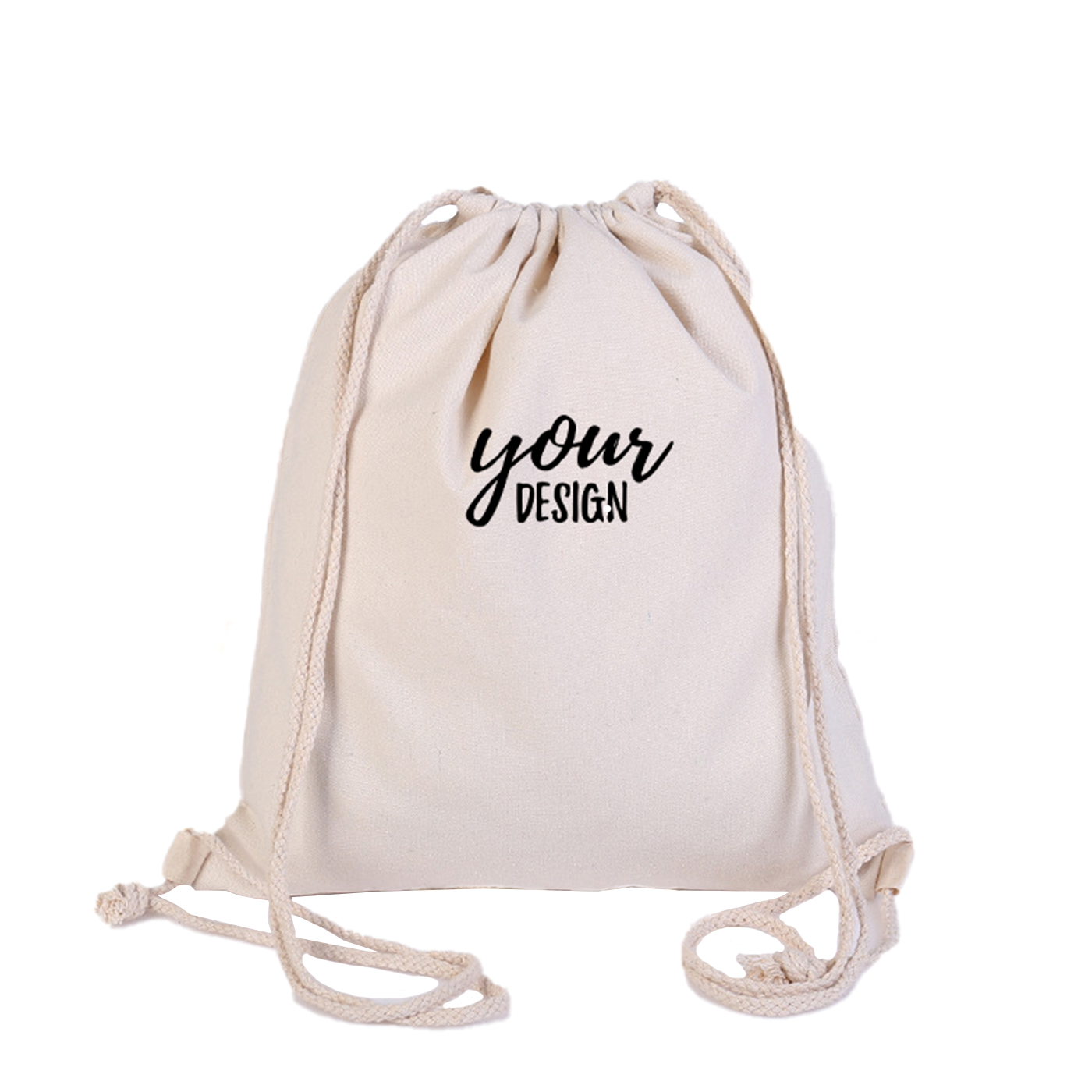 Cotton Canvas Drawstring Backpack