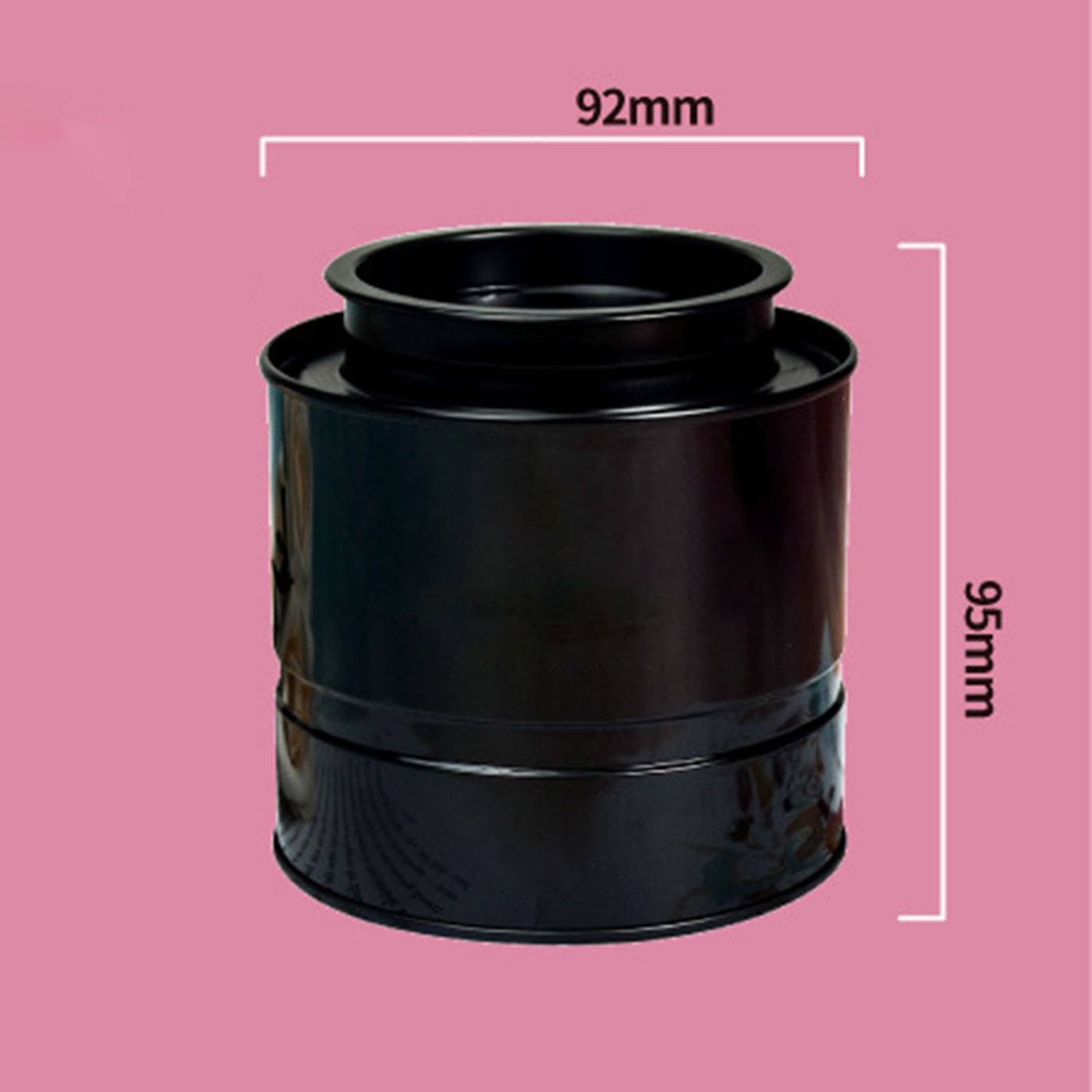 Cylinder Tin Tea Canister2