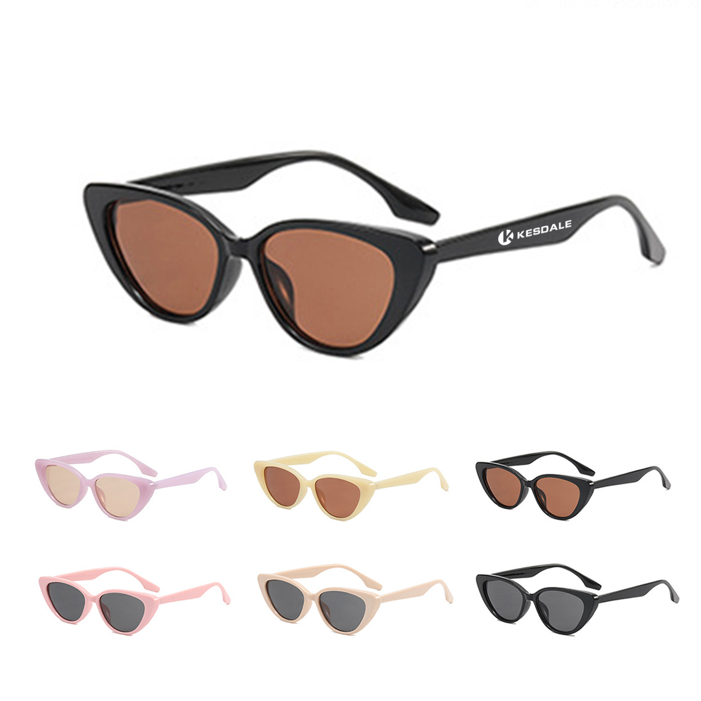 Sonnenbrille, Katzenauge, dreieckig