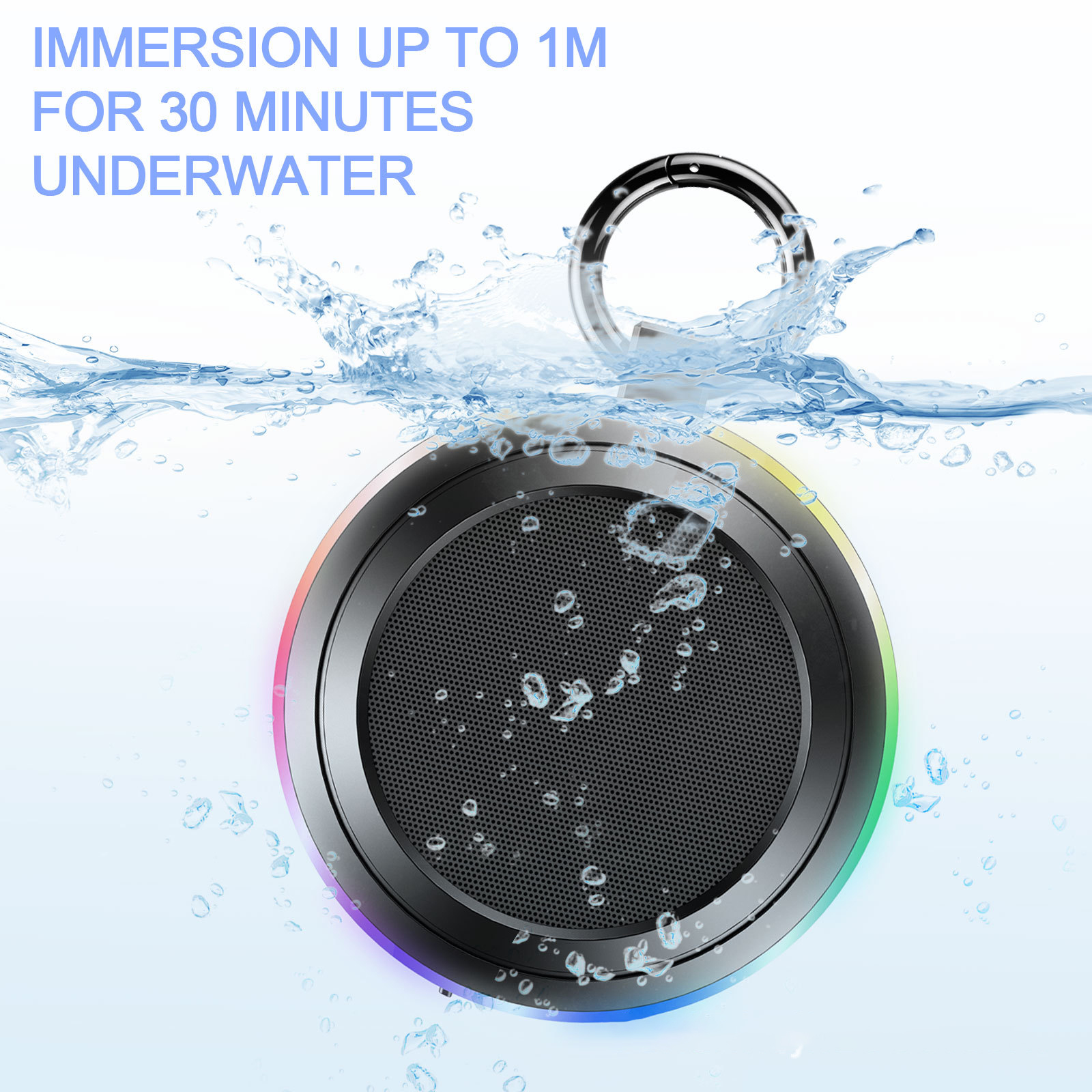Waterproof Portable Bluetooth Shower Speaker2