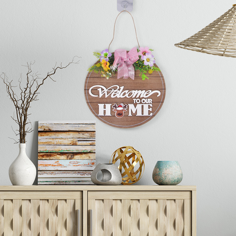  Front Door Wooden Seasonal Welcome Sign 2