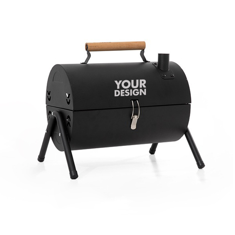 Portable Drum Barbecue Charcoal Grill1