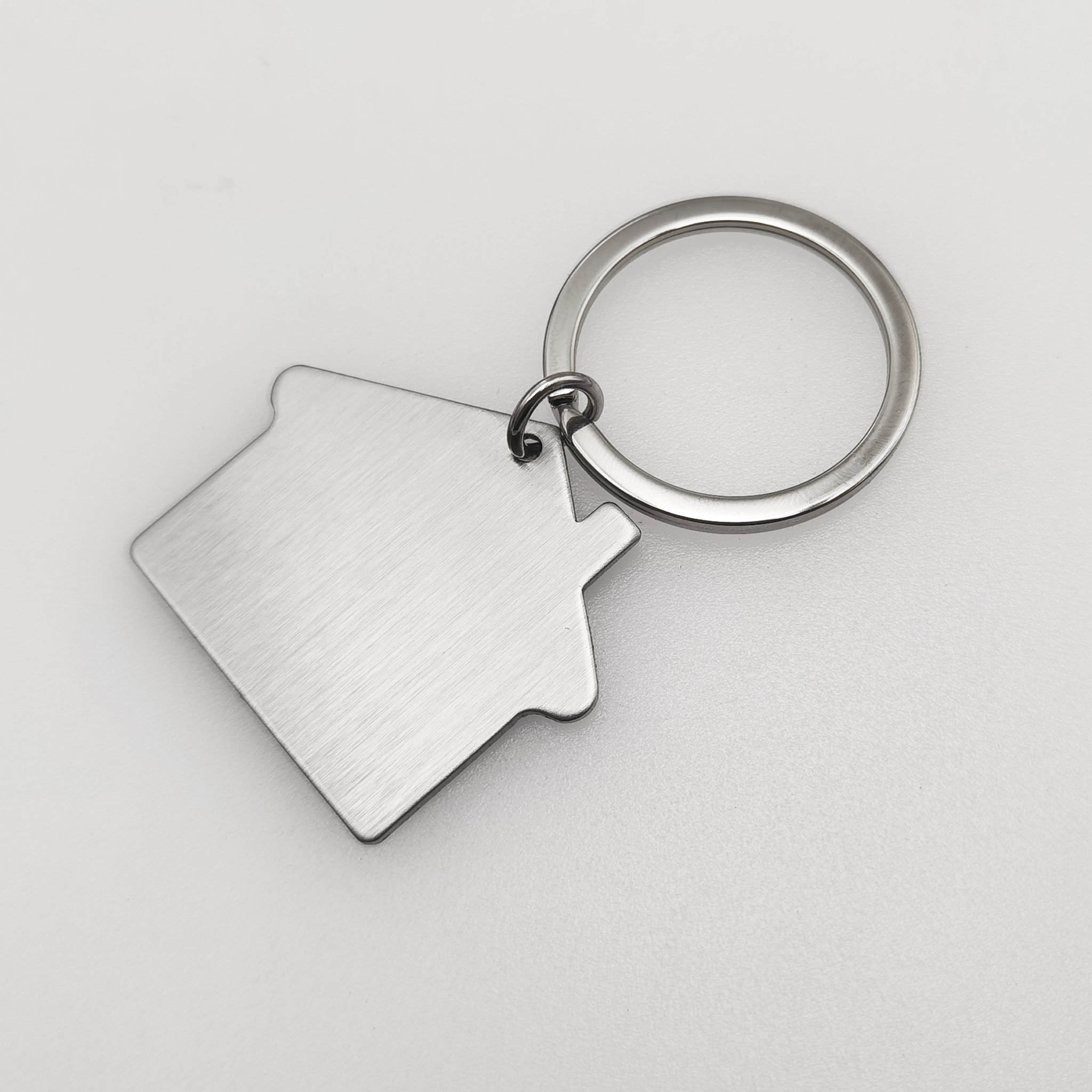 Stainless Steel House Shaped Keychain2