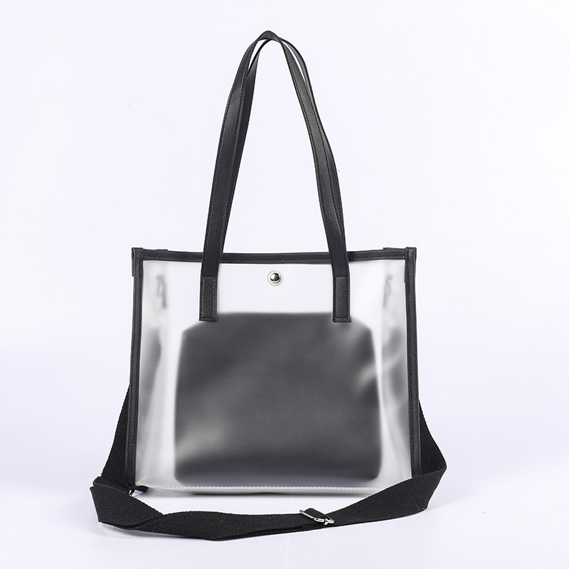 Pvc Large Capacity Beach Bag With Inner Pouch3