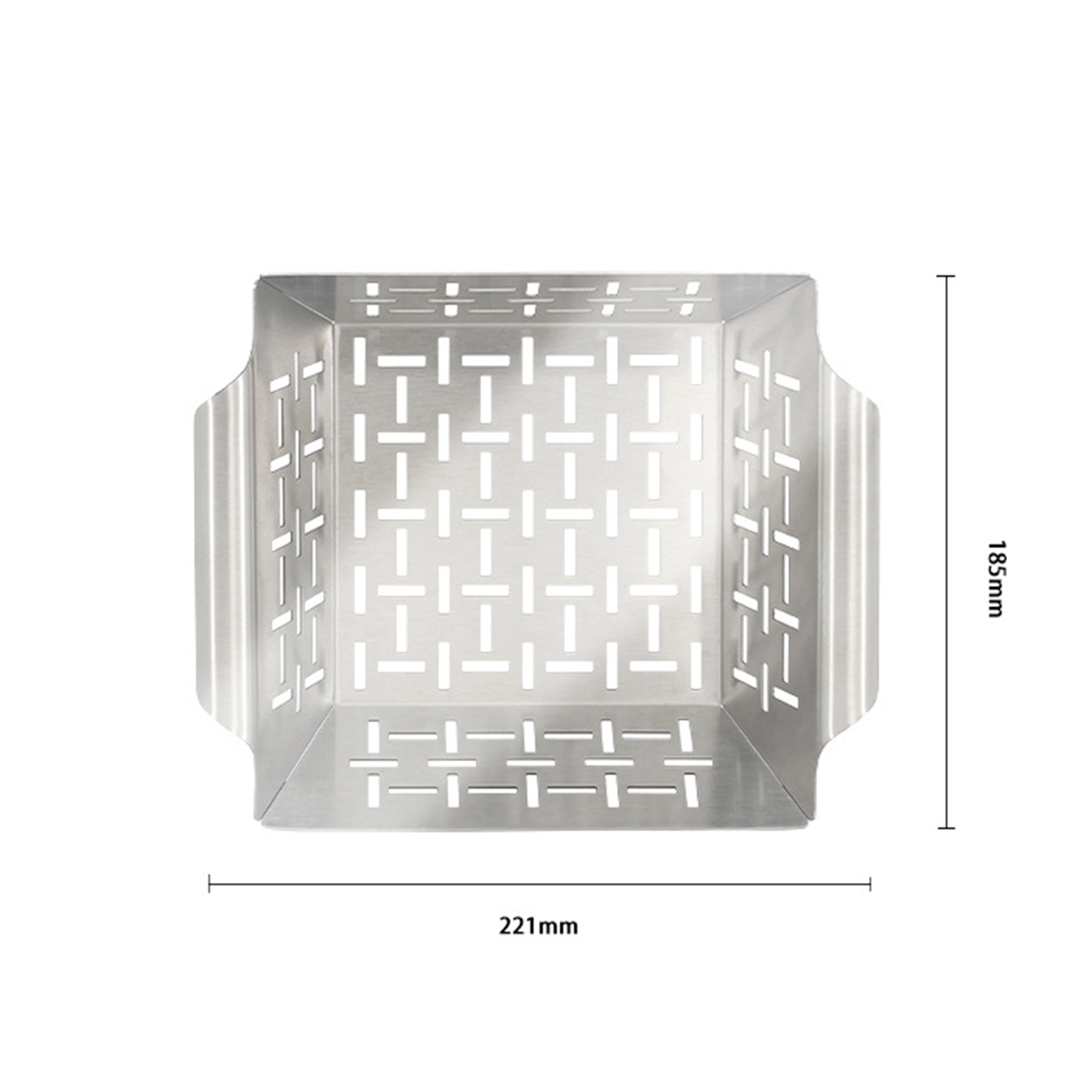 Stainless Steel Square Grilling Basket3