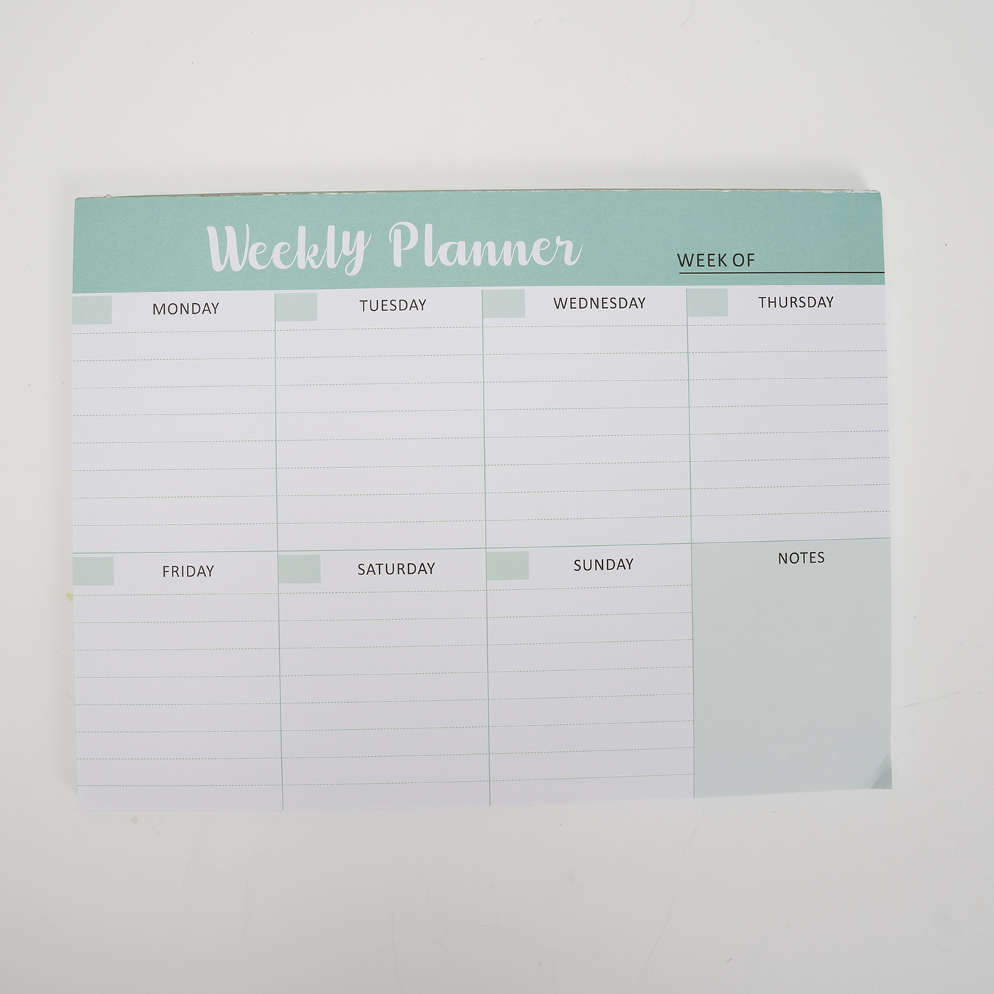 Tear Off Weekly Planner Pad2