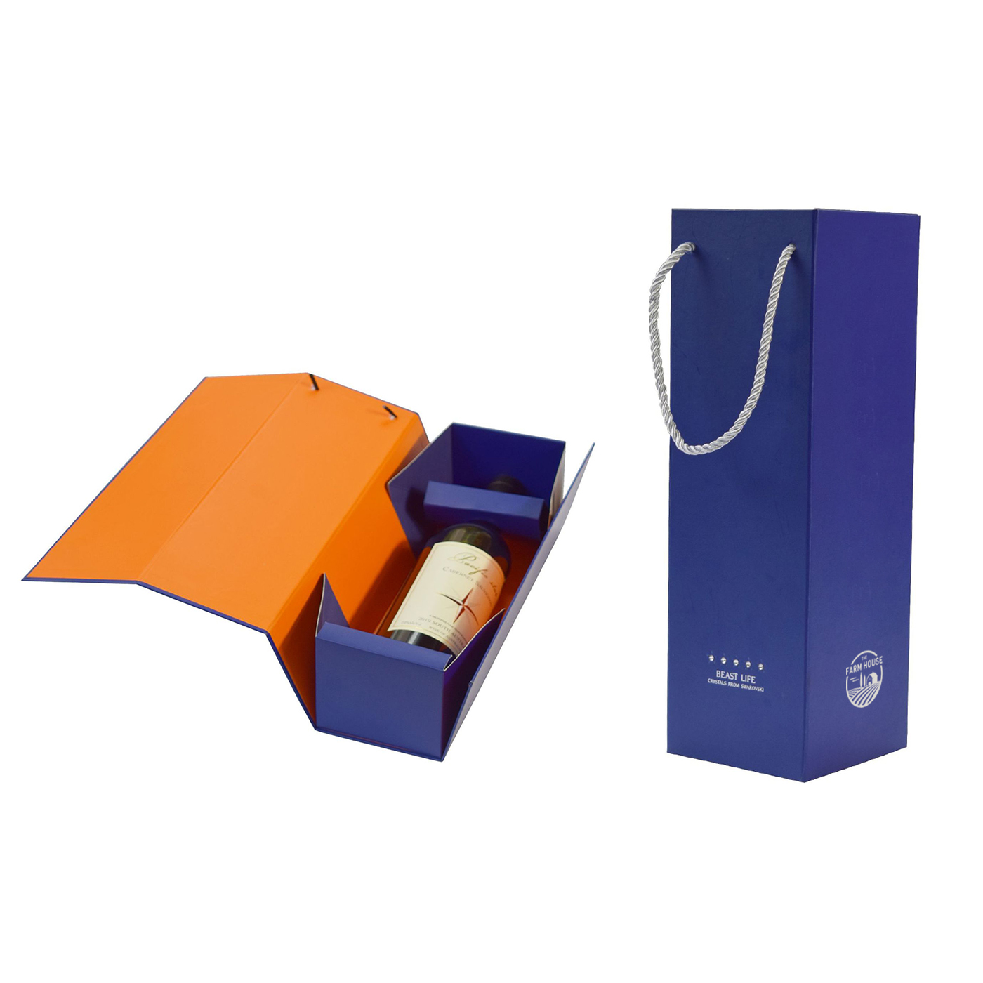 Weinkiste, Wein-Geschenkbox, faltbar