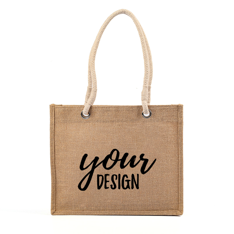 Jute Shopping Tote Bag1