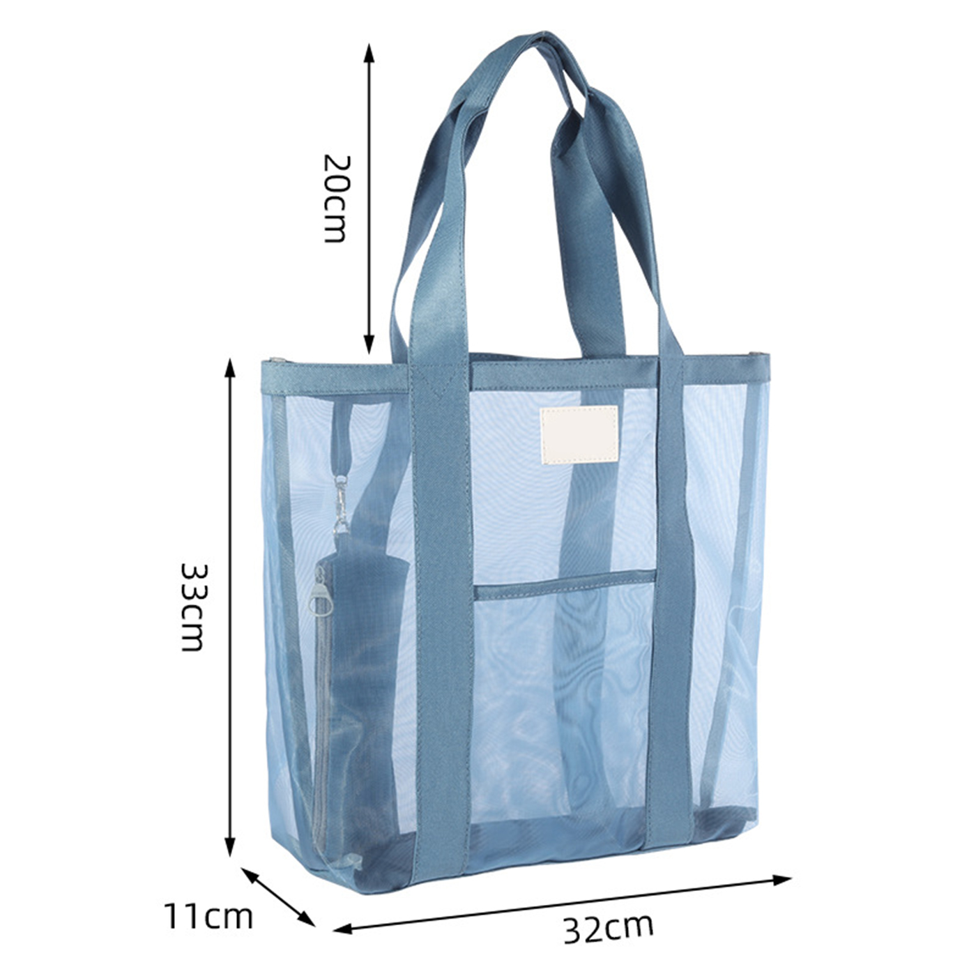 Large Capacity Clear Mesh Tote Bag3