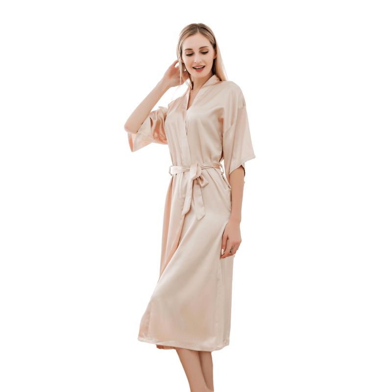 Satin Bathrobe For Women1