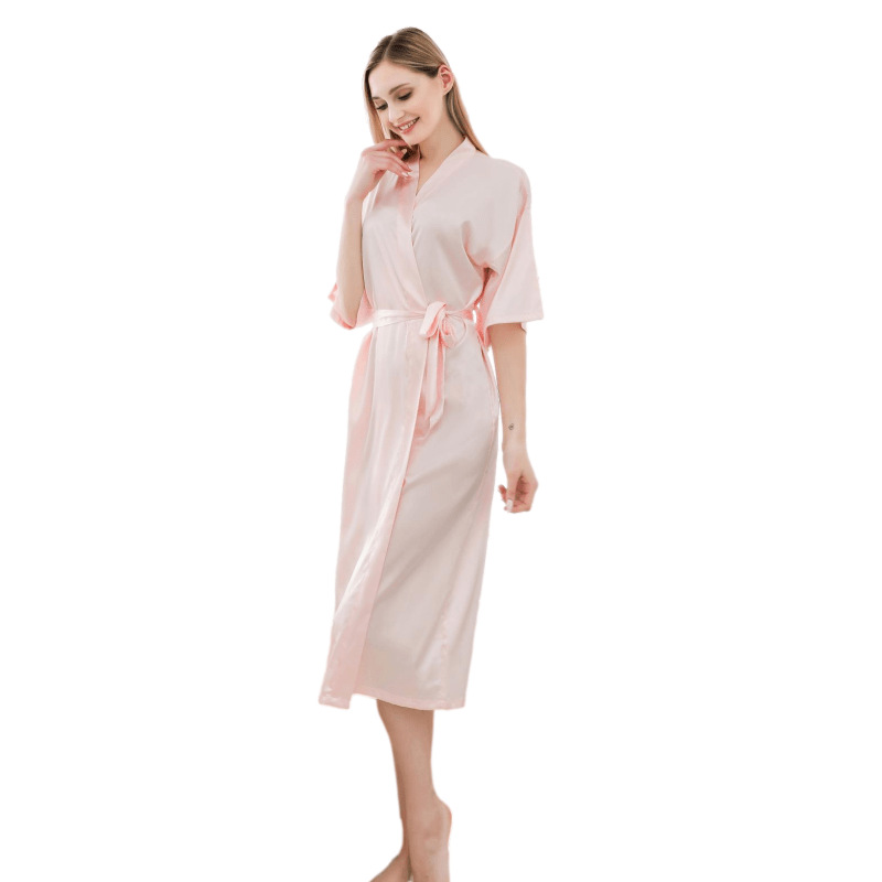 Satin Lounge Bathrobe2