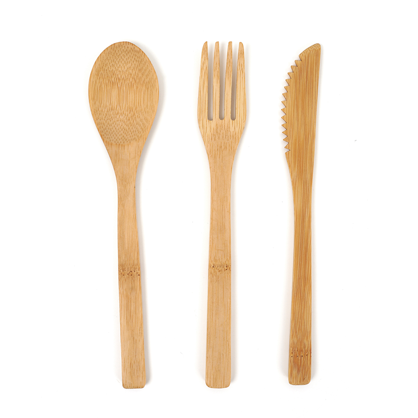 3 Pcs Bamboo Cutlery Set2