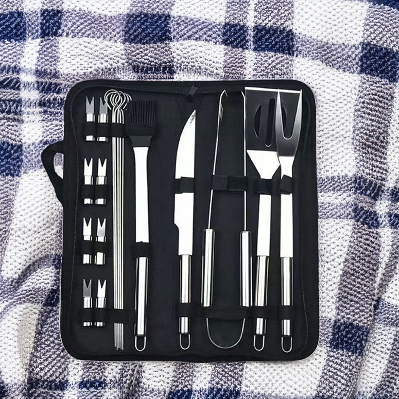 Stainless BBQ Grill Tools Set1