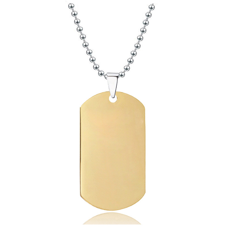 Custom Engraved Dog Tag Necklace1