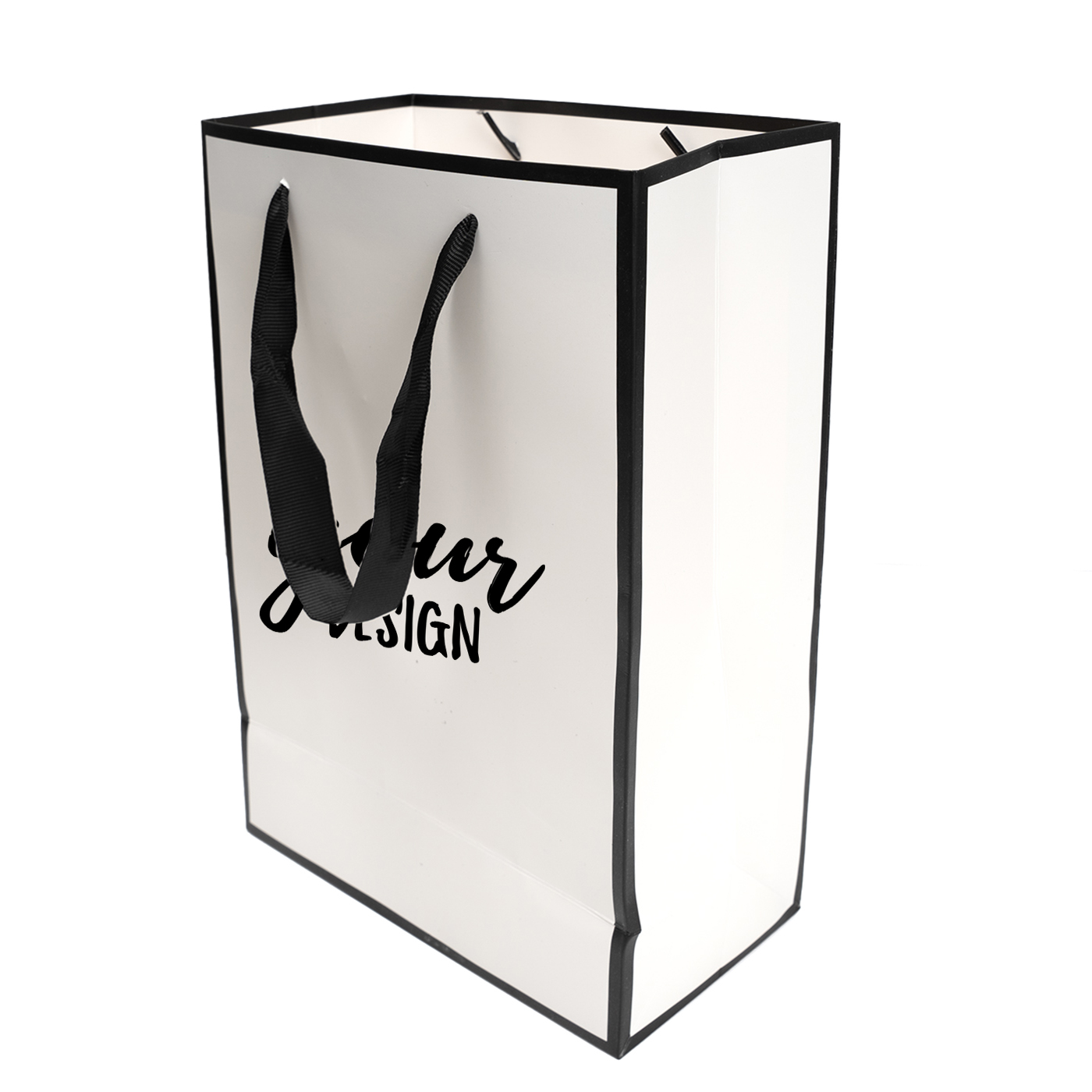 Geschenktüte, Einkaufstasche, weißer Karton, individuell