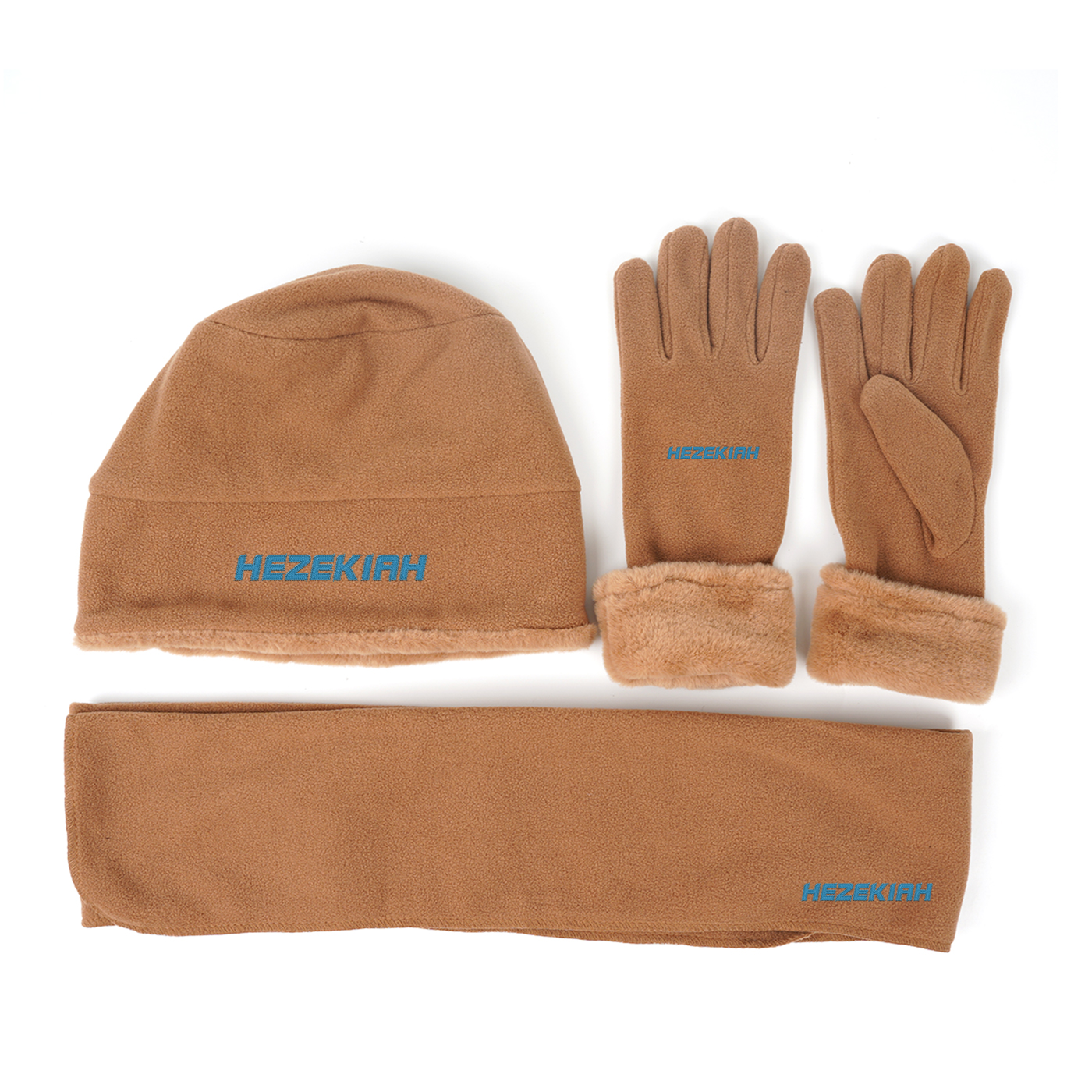 Polar Fleece Hat Scarf And Gloves Set1